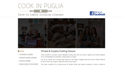 Desktop Screenshot of cookinpuglia.com